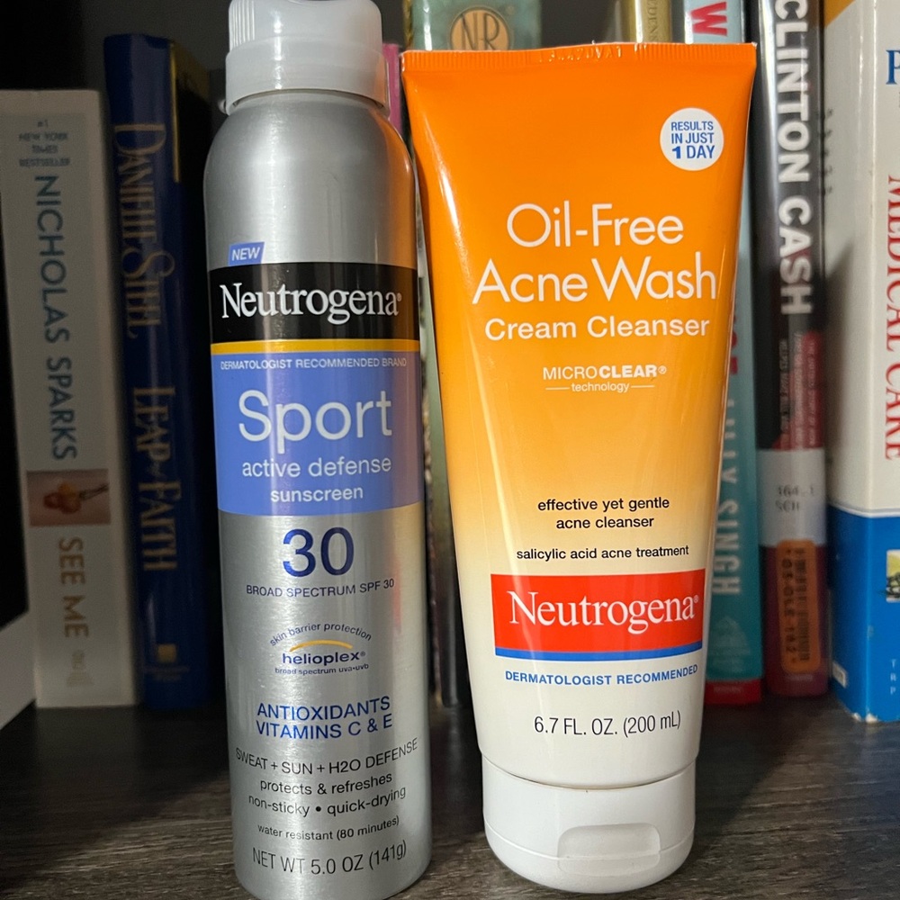 Neutrogena Sport Sunscreen and Acne Wash Set